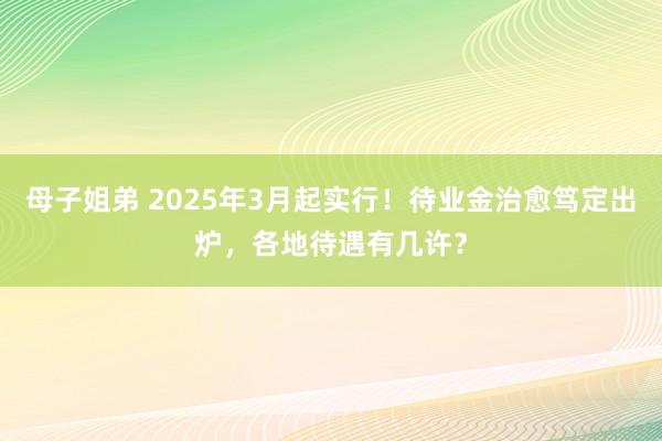 母子姐弟 2025年3月起实行！待业金治愈笃定出炉，各地待遇有几许？
